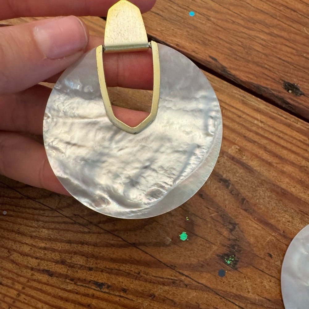 Kendra Scott Gold and Pearl Earrings